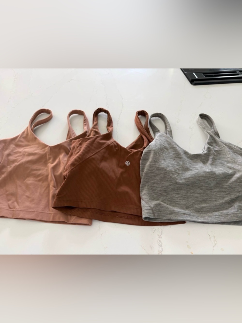 Lululemon Tank Top Lot Size 4 Ribbed Align Style Neutral Bundle 3